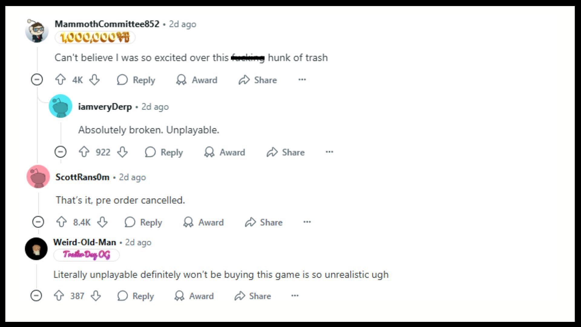 Fans react to the GTA 6 trailer slip-up (Images via Reddit)